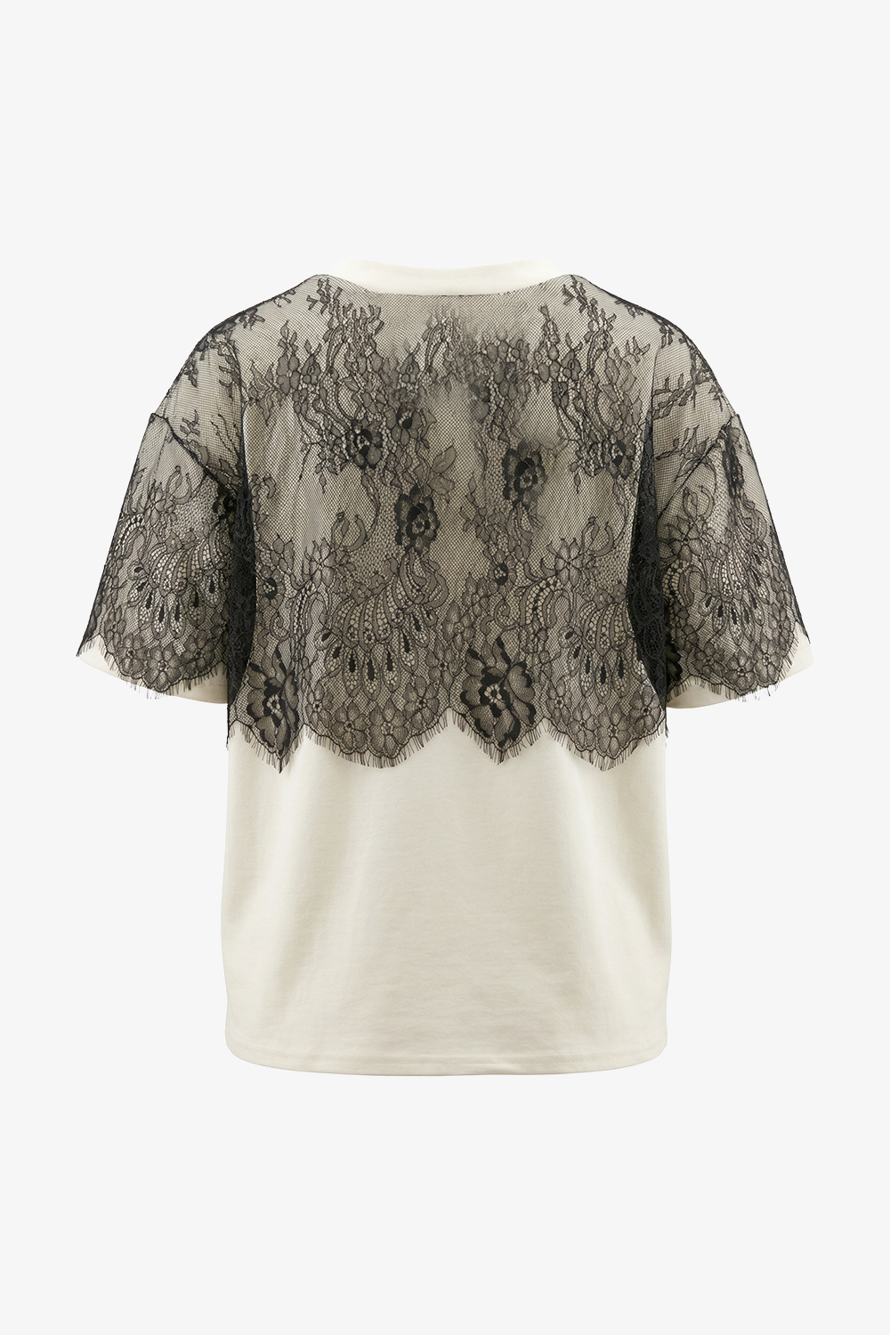 Tricou cu dantelă Chantilly