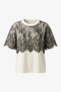 Tricou cu dantelă Chantilly